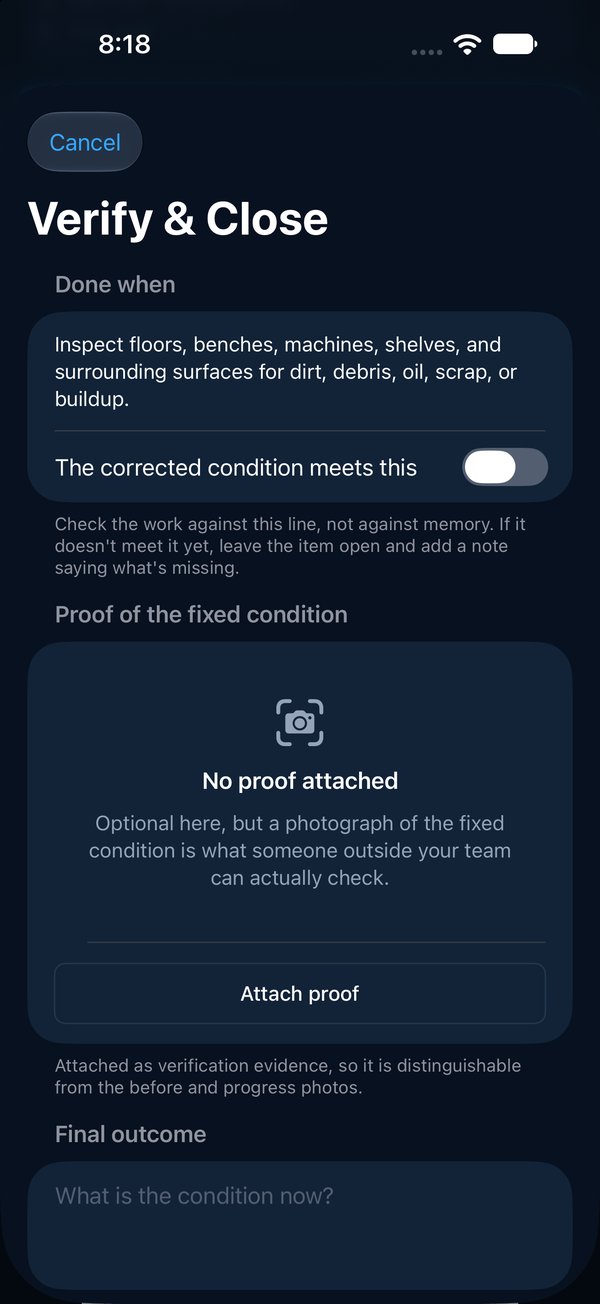 Verify & Close: proof, final outcome and how it was verified